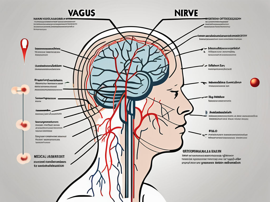 The vagus nerve in the human body