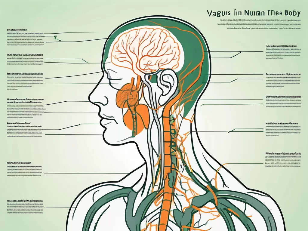 The vagus nerve in the human body