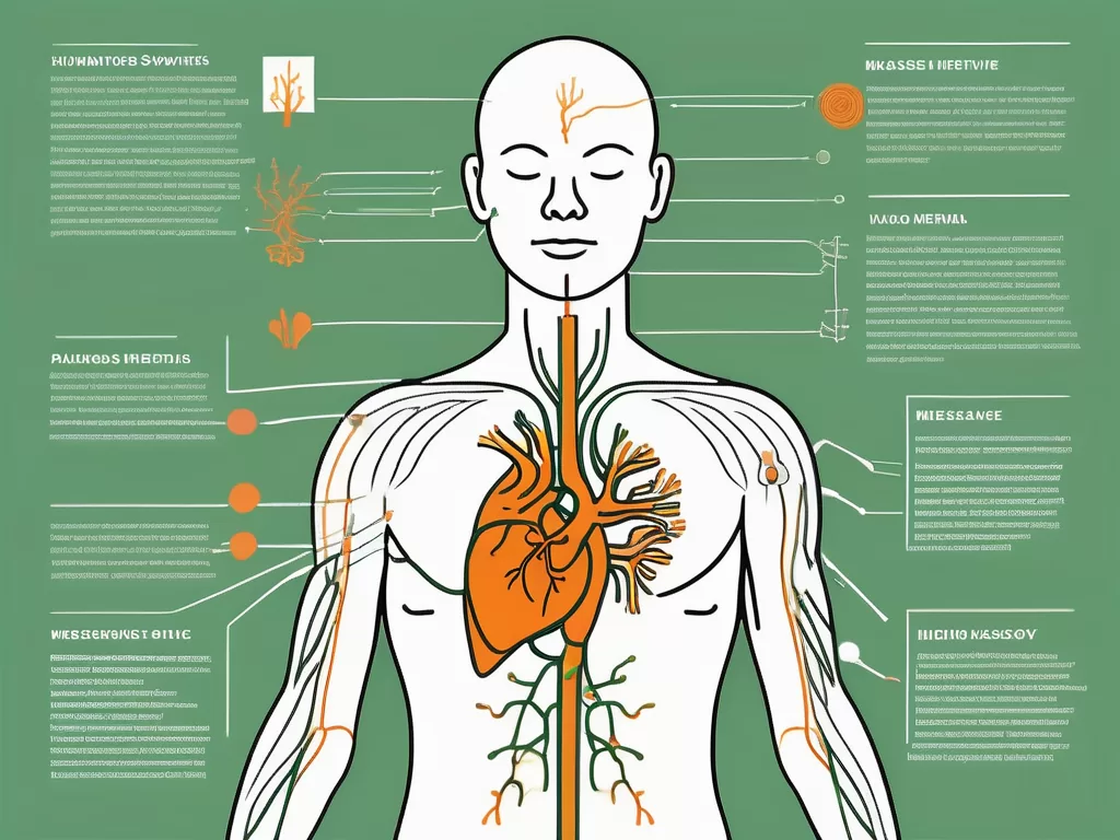 The vagus nerve in the human body