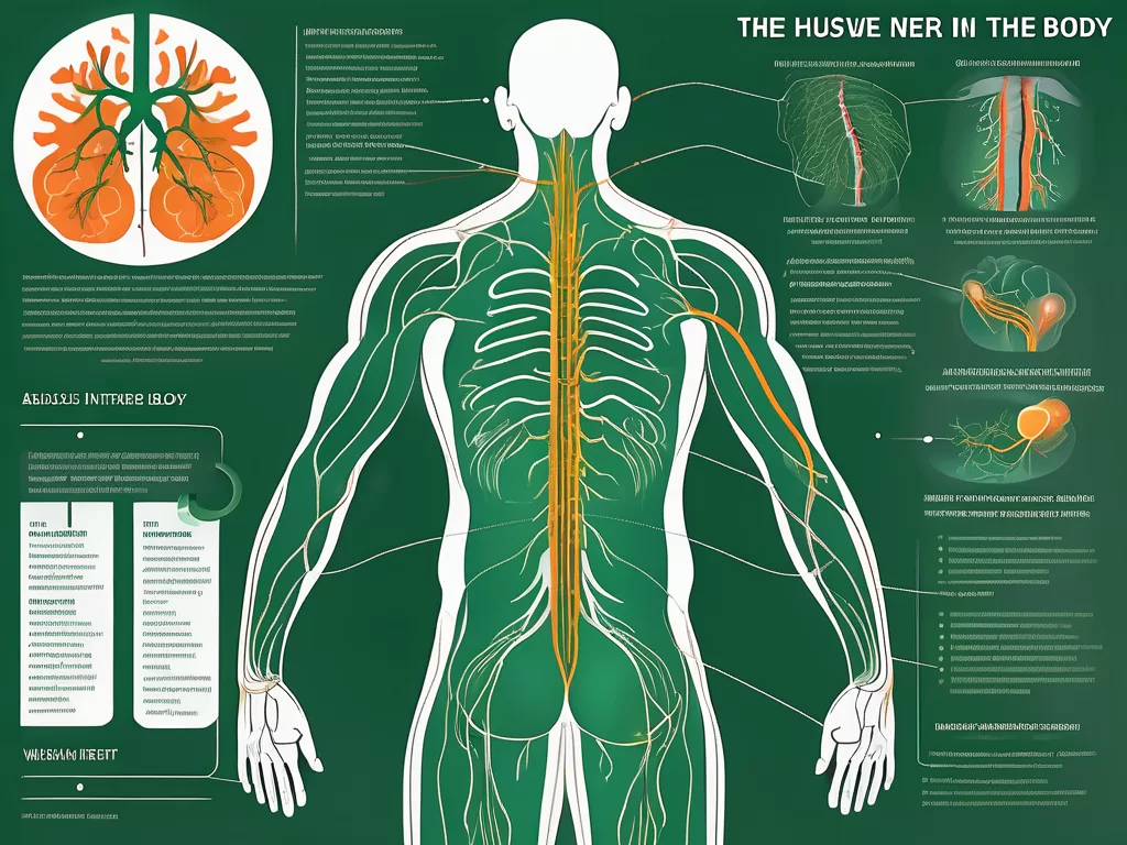 The vagus nerve in the human body