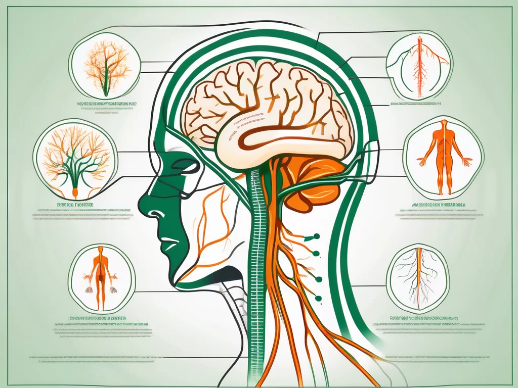 The vagus nerve in the human body