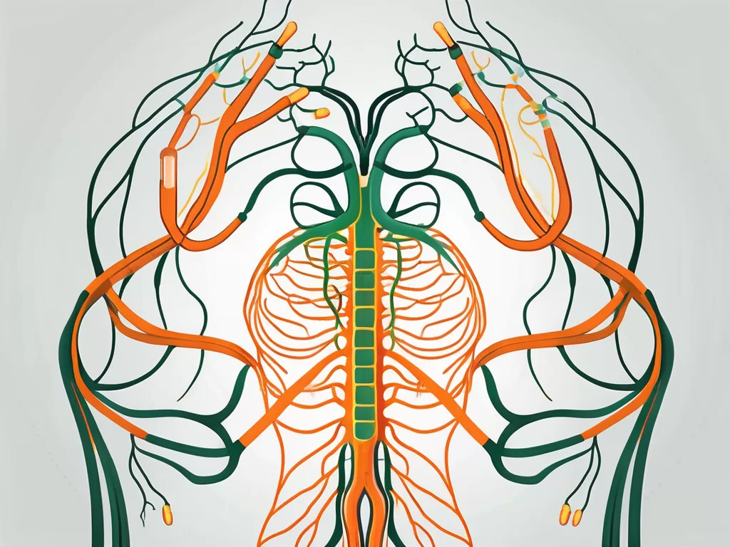 The vagus nerve in the human body