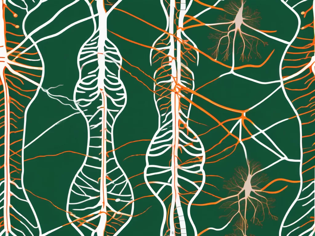 The human nervous system highlighting the vagus nerve