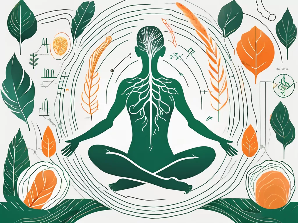The vagus nerve highlighted in a human body diagram