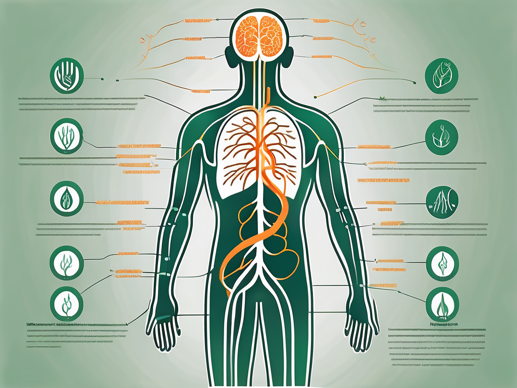 The vagus nerve in the human body