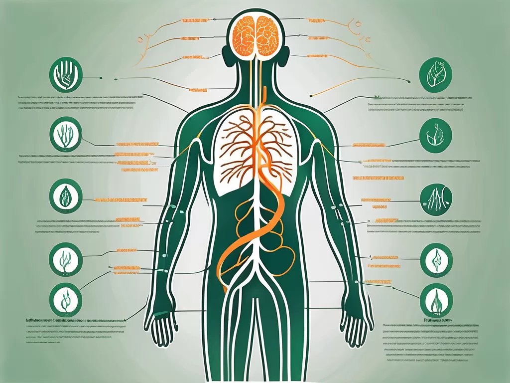 The vagus nerve in the human body
