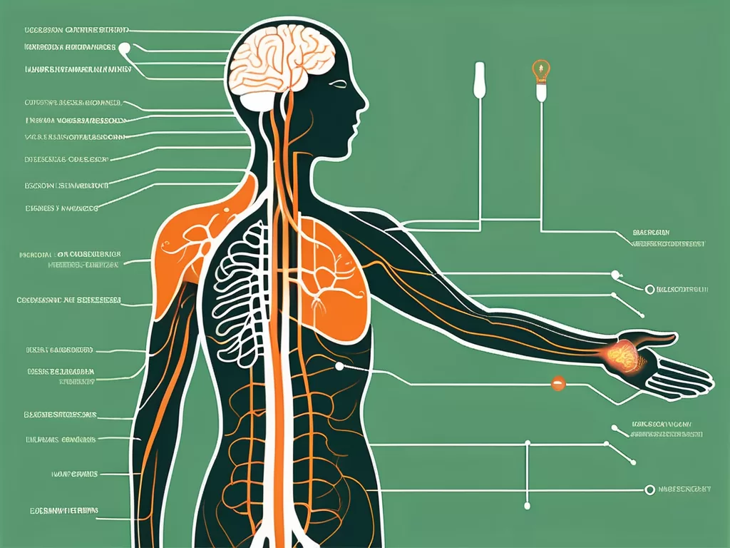The vagus nerve pathway in the human body