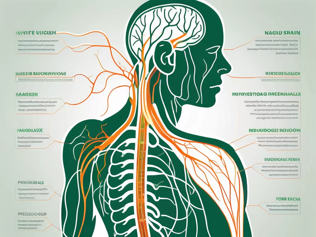 The vagus nerve in the human body