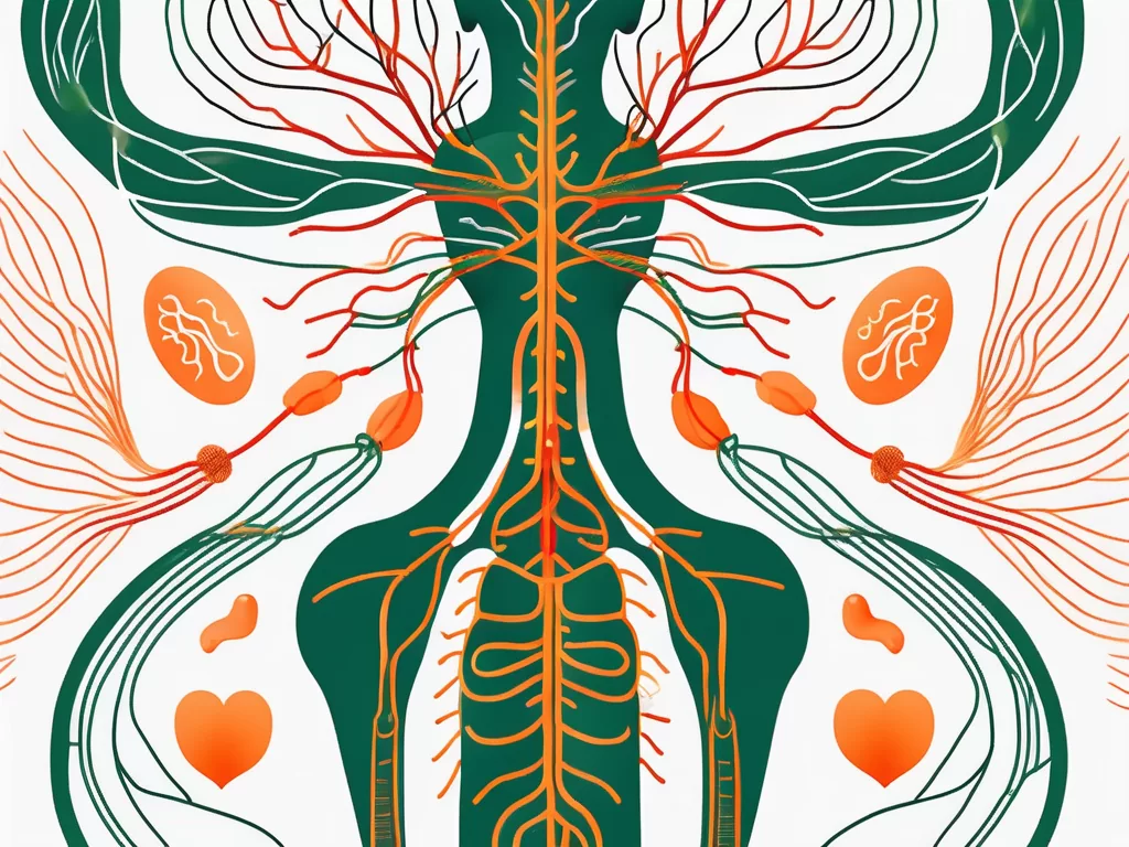 The vagus nerve in the human body