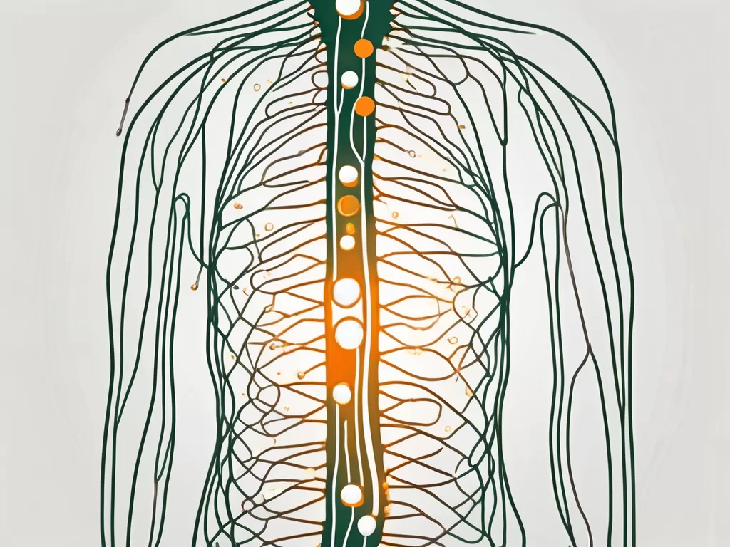 The nervus vagus (depicted as an electrical wire) connected to a stomach