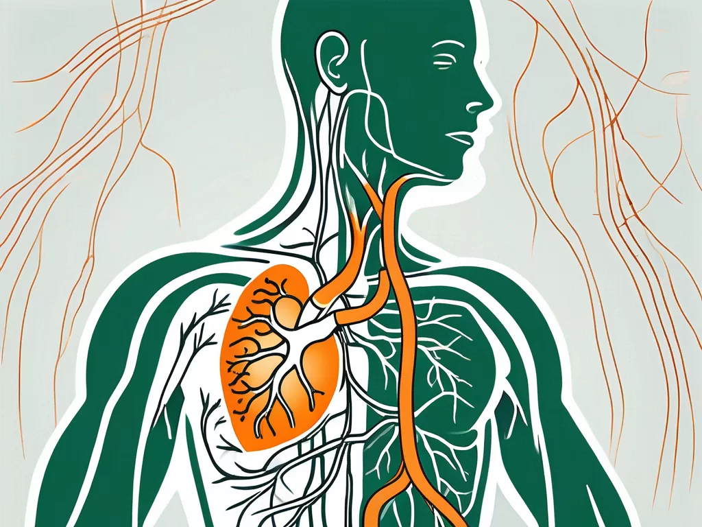 The vagus nerve in the human body